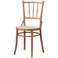 Wood Dining Side Chair Traditional Slat Back Side Chair for Home