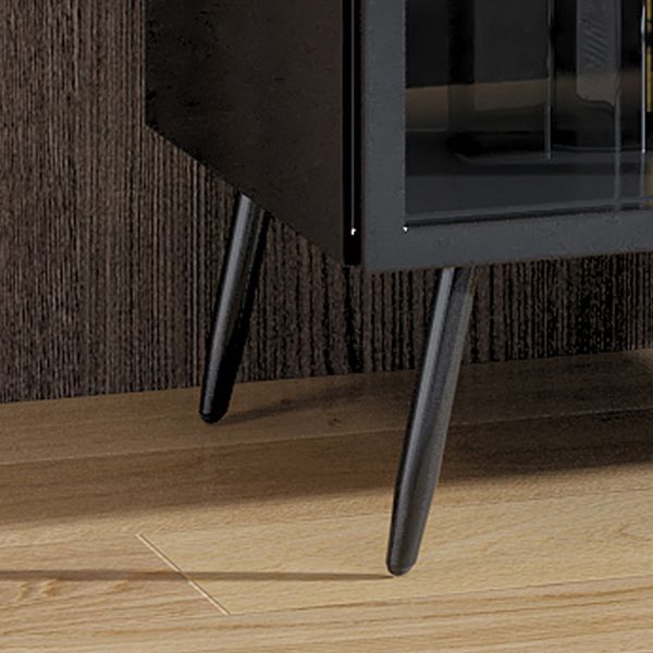 Sala da pranzo server di cucina contemporanea in legno porte in vetro buffet server