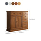 Cofensador de cofre de almacenamiento de madera maciza cofre de almacenamiento moderno con cajones