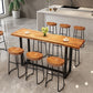 Modern Armless Backless Counter Stool Pine Wood Bar Stool with Pedal for Bar