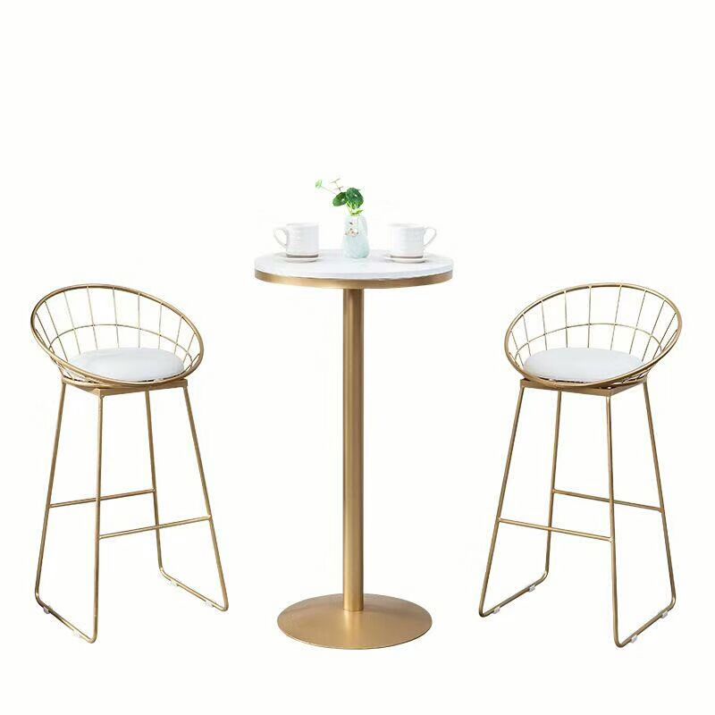 Glam Wood Bar Table Set 1/2/3/5 Pieces Round Counter Set for Home Use Clearhalo 'Bar Furniture' 'furn' 'furn_home_bar_bar_sets' 'Furniture' 'Home Bars & Bar Sets' 'home_bar_bar_sets' 'Kitchen & Dining Furniture' 1200x1200_f4a33a74-0cb0-4c74-b052-3bb285321092
