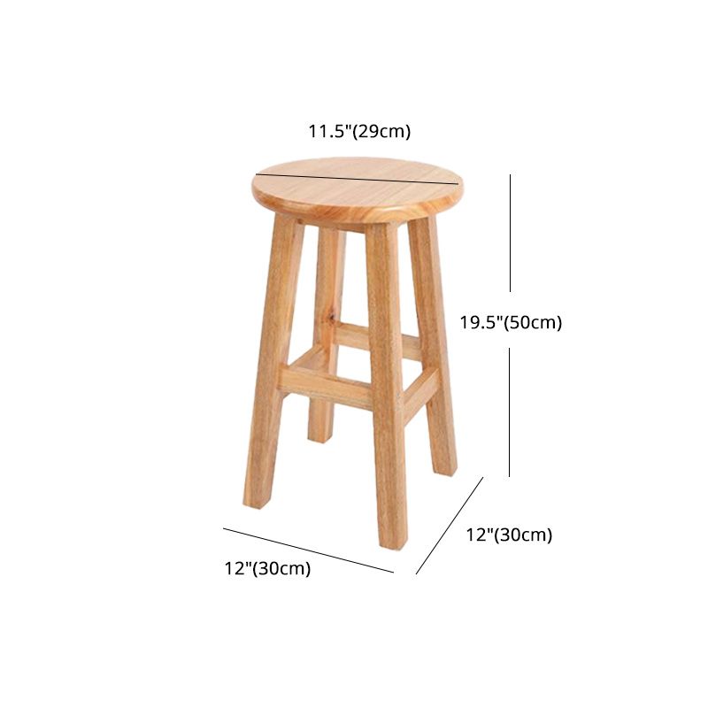 Modern Armless Counter Stool Wood Bar Stool with Wooden Seat and Pedal Clearhalo 'Bar Furniture' 'Bar Stools' 'bar_stools' 'furn' 'furn_bar_stools' 'furniture_bar_stools' 'Kitchen & Dining Furniture' 'kitchen&dining_furn' 'kitchen' 'kitchen_furn' Furniture' 1200x1200_f4a500ad-86ac-4b01-9072-8180e9d003bb