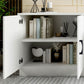 Scandinavisch witte tv-console woonkamer tv-meubel met lades en kasten