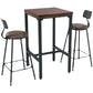 Contemporary Upholstered Dining Stool Armless Bar Stool with Black Base