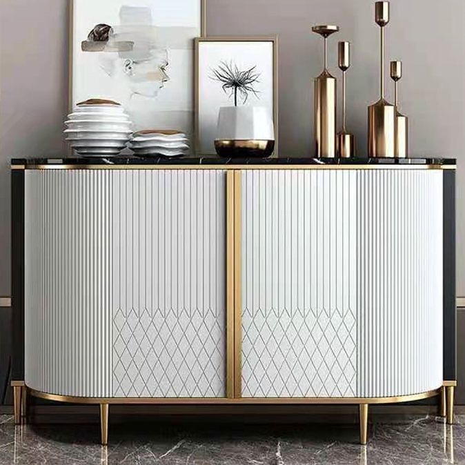 Server da pranzo in marmo Fucice in finta evania in stile Glam per cucina e soggiorno