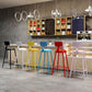 Modern Armless Backrest Counter Stool Iron Dessert Shop Bar Stool with Leather Cushion Clearhalo 'Bar Furniture' 'Bar Stools' 'bar_stools' 'furn' 'furn_bar_stools' 'furniture_bar_stools' 'Kitchen & Dining Furniture' 'kitchen&dining_furn' 'kitchen' 'kitchen_furn' Furniture' 1200x1200_f4a8cff6-1516-4c7a-994b-70fc4432342e