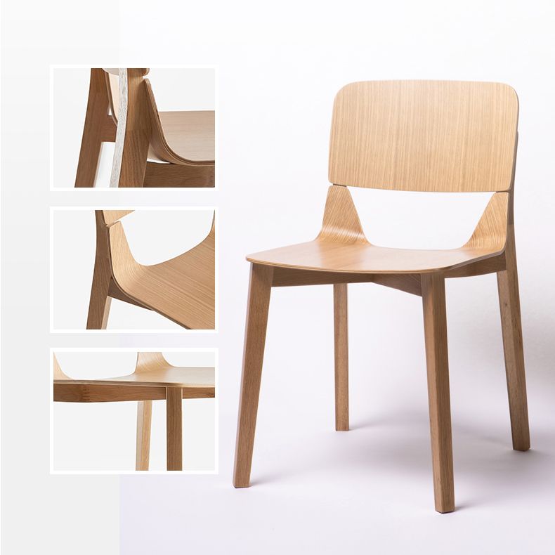 Contemporary Wood Dining Side Chair Open Back Dining Side Chair for Kitchen Clearhalo ' kitchen&dining_furn' 'Dining Chairs' 'Dining Tables & Seating' 'dining_chair' 'furn' 'furn_dining_chair' 'Furniture' 'furniture_dining_chair' 'Kitchen & Dining Furniture' 'kitchen' 1200x1200_f4ab0860-1f99-442e-8686-e9b3cf51ef94