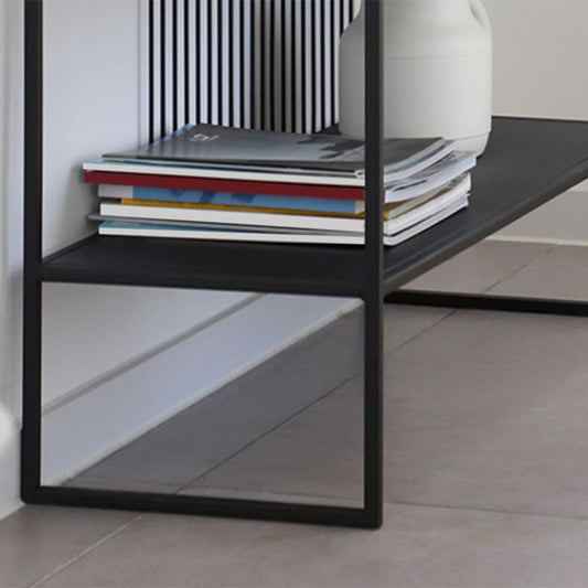 12.6" W Contemporary Console Accent Table Antique Finish Console Sofa Table in Metal