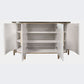 Glam -stijl Stone Buffet Sideboard 35.4 "H Deur Dining Room Buffet Server