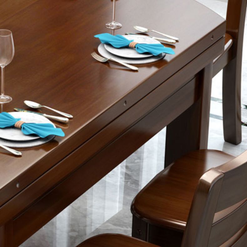 Solid Wood Dining Table Set 1/7 Pieces Dining Set for Kitchen Clearhalo 'Dining Room Sets' 'Dining Tables & Seating' 'dining_room_set' 'furn' 'furn_dining_room_set' 'Furniture' 'Kitchen & Dining Furniture' 1200x1200_f4ad9d81-0bc3-4067-9a60-c285fa863b1e