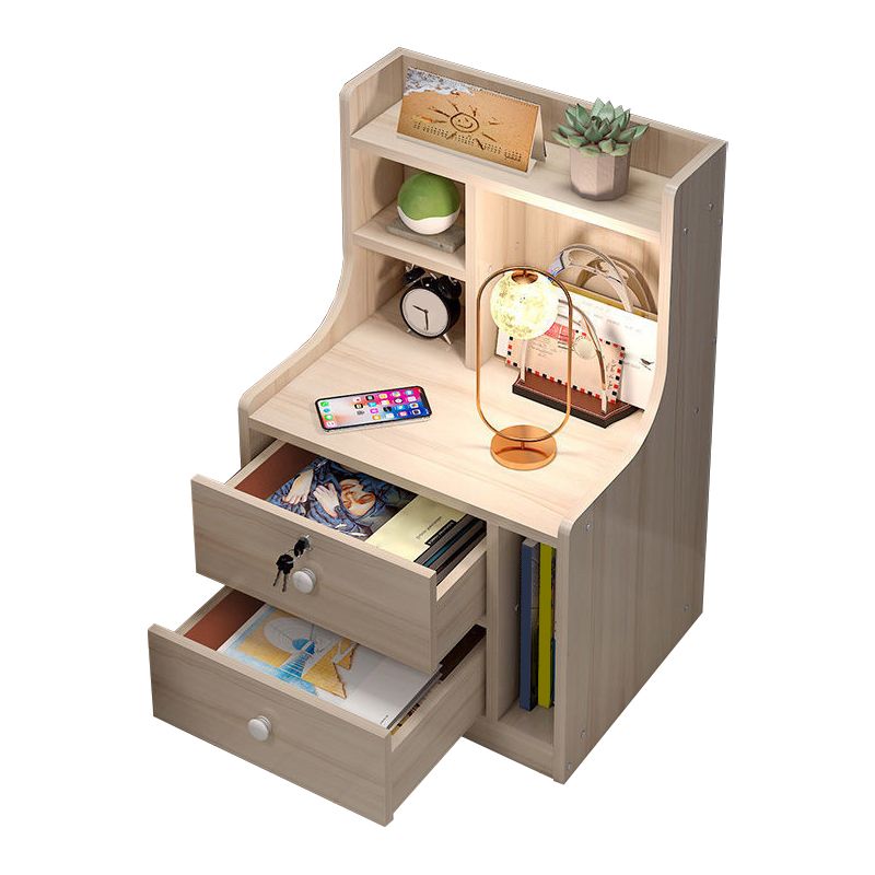 Table de nuit en bois Table de chevet minimaliste de style moderne avec tiroirs