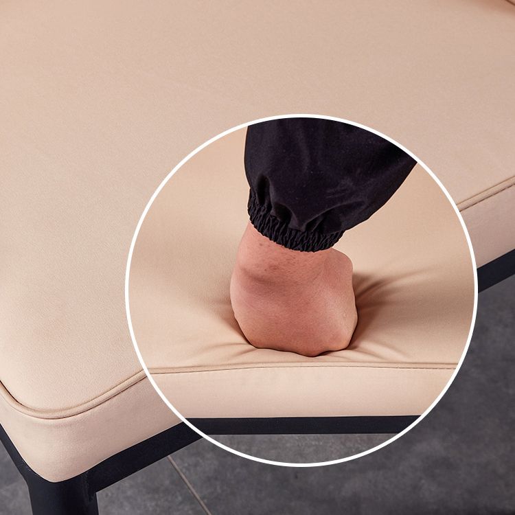 Metal Scandinavian Style Dining Chair Parsons Dining Room Arm Chair for Home Clearhalo ' kitchen&dining_furn' 'Dining Chairs' 'Dining Tables & Seating' 'dining_chair' 'furn' 'furn_dining_chair' 'Furniture' 'furniture_dining_chair' 'Kitchen & Dining Furniture' 'kitchen' 1200x1200_f4b04cc2-f03f-4faa-b9fe-dc1aa499f9ab