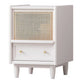 Solid Wood Bedside Cabinet Contemporary Night Table with Drawer