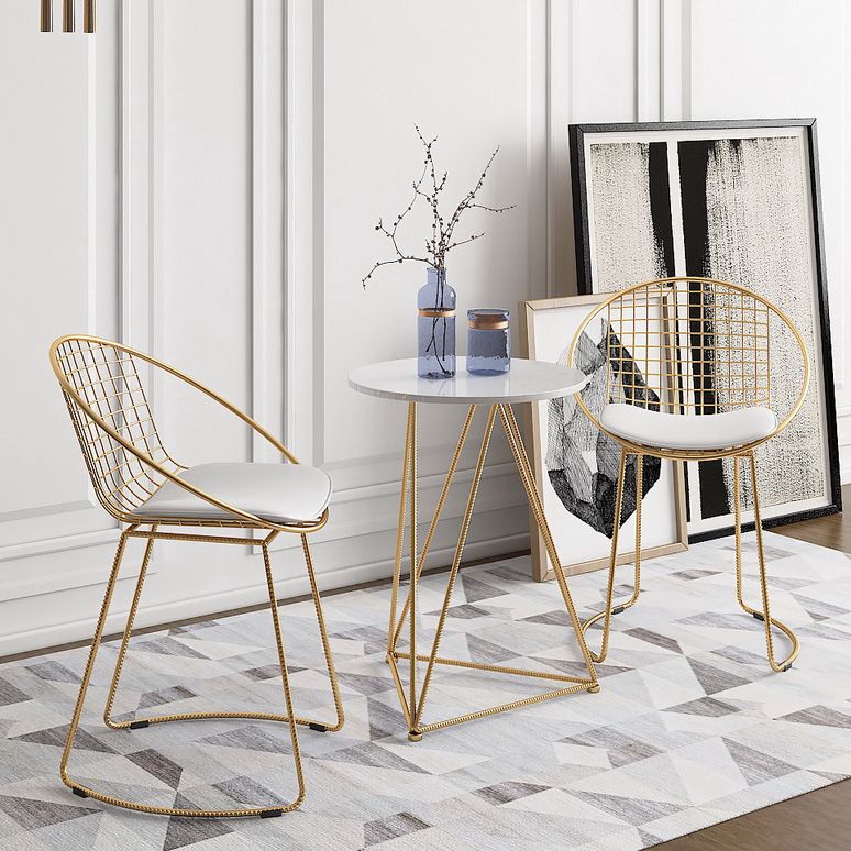 Traditional Luxury Dining Table Round Dining Room Furniture,19.7"L x 19.7"W x 25.6"H Clearhalo ' dining_table' 'Dining Tables & Seating' 'Dining Tables' 'furn' 'furn_dining_table' 'Furniture' 'furniture_dining_table' 'Kitchen & Dining Furniture' 'kitchen&dining_furn' 'kitchen' 'kitchen_dining_table' 1200x1200_f4b30750-bb00-471e-906c-0584d7c736b4