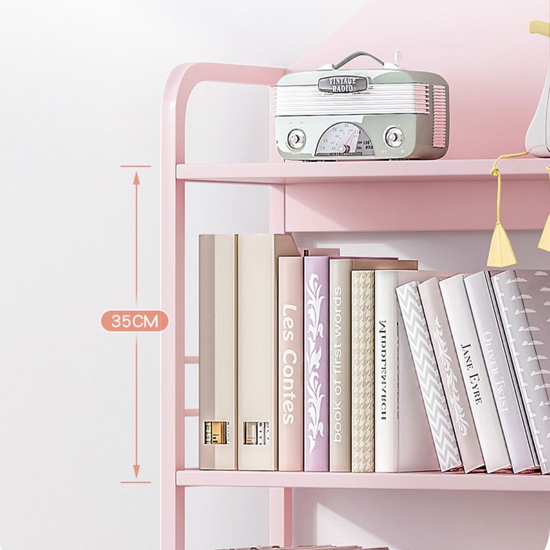 Estantería escandinava de metal abierto de 9.4 "estantería de casa de ancho