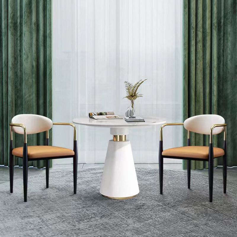 Industrial Dining Room Arm Chairs Metal Open Chair for Kitchen Clearhalo 'Dining Chairs' 'Dining Tables & Seating' 'dining_chair' 'furn' 'furn_dining_chair' 'Furniture' 'Kitchen & Dining Furniture' 1200x1200_f4b46594-5aea-41ef-b4ab-cfdd3a954ded