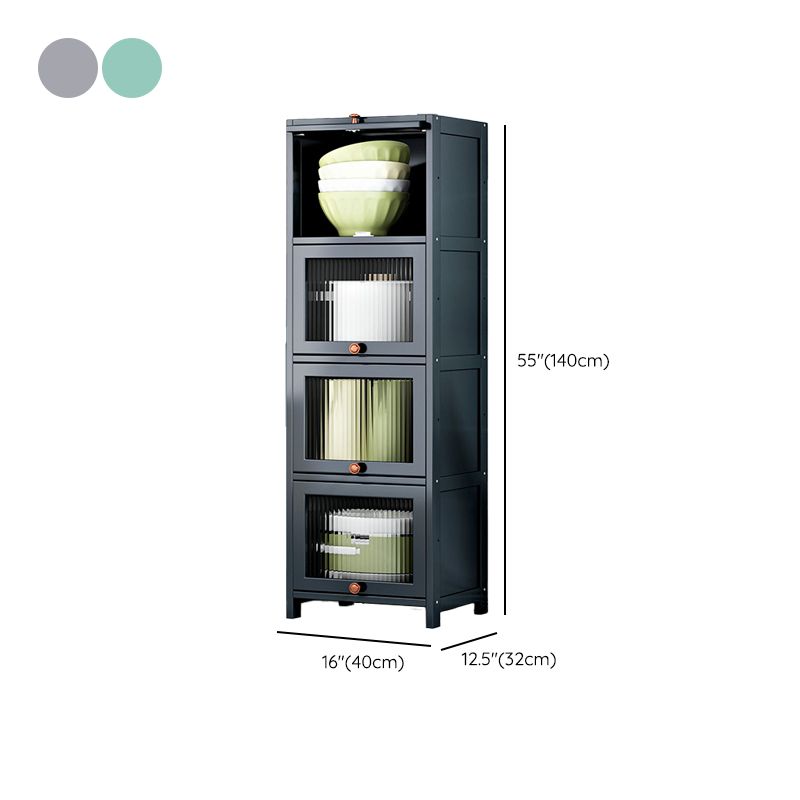 現代のサイドボードキャビネットダイニングルーム用のドア付き竹サイドボードテーブル