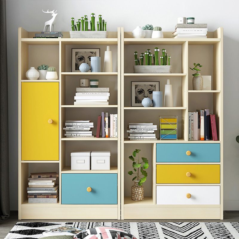 Contemporary Vertical Open Shelf Bookcase Engineered Wood Home Book Shelf with Shelves Clearhalo 'Bookcases' 'furn' 'furn_bookcases' 'Furniture' 'Office Furniture' 1200x1200_f4b8b39a-18e3-4761-b2b5-5cfaade02262