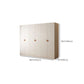 Modern White Wardrobe Cabinet Engineered Wood Wardrobe with Garment Rod