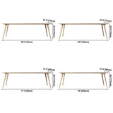 Rectangle Pine Solid Wood Table Modern Dining Table with 4 Legs for Restaurant Clearhalo ' dining_table' 'Dining Tables & Seating' 'Dining Tables' 'furn' 'furn_dining_table' 'Furniture' 'furniture_dining_table' 'Kitchen & Dining Furniture' 'kitchen&dining_furn' 'kitchen' 'kitchen_dining_table' 1200x1200_f4b98c5d-4438-4434-8fa6-f4b792fbd57c
