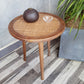 French Rustic Round Rattan Top Side Table 3 Legs Wooden End Table Clearhalo 'Coffee & Accent Tables' 'End & Side Tables' 'end_side_tables' 'furn' 'furn_end_side_tables' 'Furniture' 'Living Room Furniture' 1200x1200_f4ba4387-22d0-4f4e-9a4d-4f58a0b1d55c