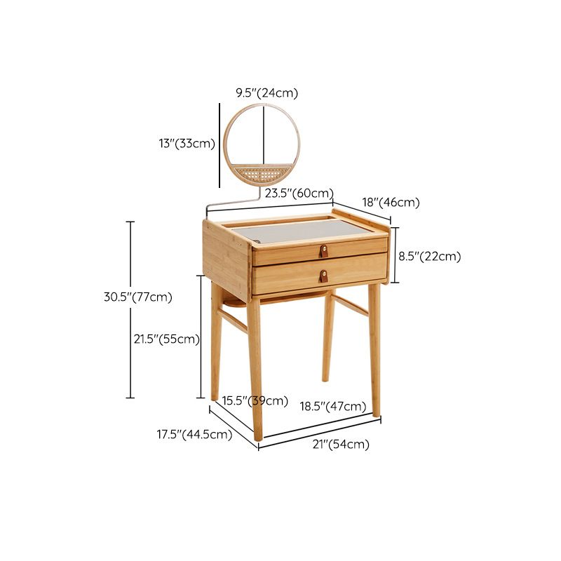 Modern Mirrored Makeup Vanity Glass Drawers Make-up Vanity with Storage Clearhalo 'Bedroom Furniture' 'furn' 'furn_makeup_vanities' 'Furniture' 'Makeup Vanities' 'makeup_vanities' 1200x1200_f4baa624-b34d-4865-b68a-216388a95134