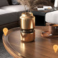 14.9/18.8" H 4-Leg Base Wooden Solid Color Round Coffee Table For Apartment Clearhalo 'Coffee & Accent Tables' 'Coffee Tables' 'coffee_tables' 'furn' 'furn_coffee_tables' 'Furniture' 'Living Room Furniture' 1200x1200_f4bbb486-2581-4720-9ca3-7d6d74814eec