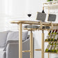Modern Pub Table with Storage Base Specialty Stone Top Bar Table Clearhalo 'Bar Furniture' 'Bar Tables' 'bar_tables' 'furn' 'furn_bar_tables' 'Furniture' 'Kitchen & Dining Furniture' 1200x1200_f4bbc8e9-48b4-4744-9f7d-580620086953