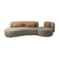 Contemporary 33.5" H Faux Leather Armless Sofa For Living Room