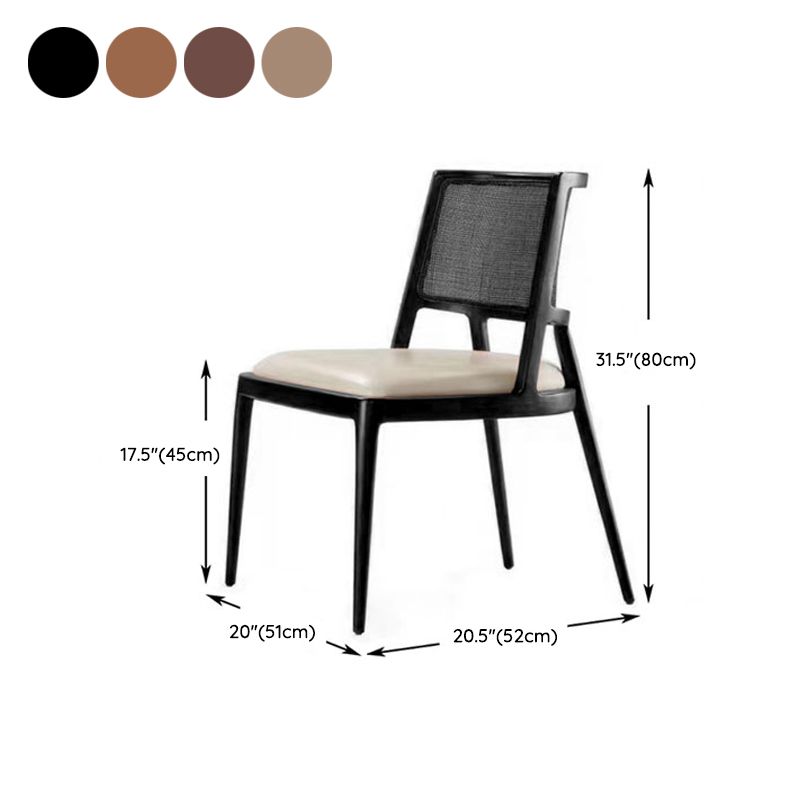Contemporary Style Chair Wood Open Back Dining Room Chair for Dining Room Clearhalo 'Dining Chairs' 'Dining Tables & Seating' 'dining_chair' 'furn' 'furn_dining_chair' 'Furniture' 'Kitchen & Dining Furniture' 1200x1200_f4bd4b78-1047-4c97-95fc-f078b048556e