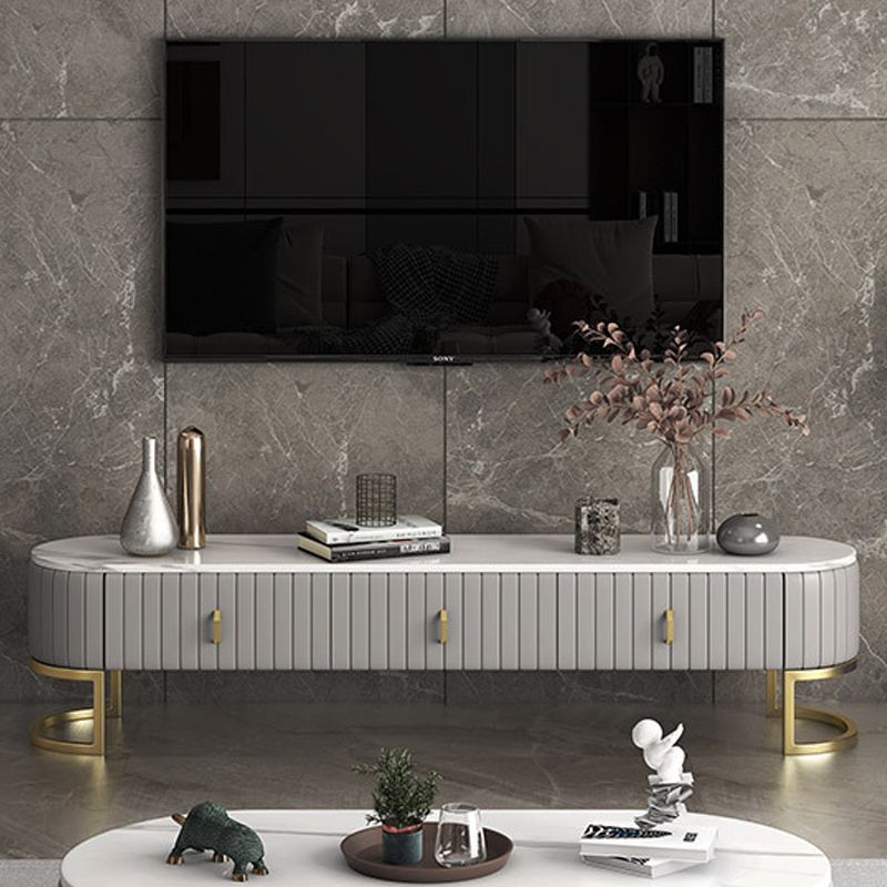 グラムテレビメディアスタンド16 "w密閉ストレージテレビスタンドコンソール付きの引き出し付きコンソール