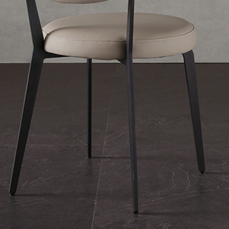 Faux Leather Dining Chairs Upholstered Dining Chairs in White Clearhalo 'Dining Chairs' 'Dining Tables & Seating' 'dining_chair' 'furn' 'furn_dining_chair' 'Furniture' 'Kitchen & Dining Furniture' 1200x1200_f4c2281e-3512-4402-8ded-8177dc723216