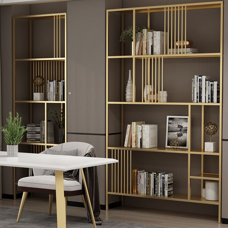 Metal Open Back Bookshelf Industrial Vertical Bookcase for Living Room Clearhalo 'Bookcases' 'furn' 'furn_bookcases' 'Furniture' 'furniture_bookcases' 'Office Furniture' 1200x1200_f4c50887-1f9f-473c-bc16-28f4acde0b9b