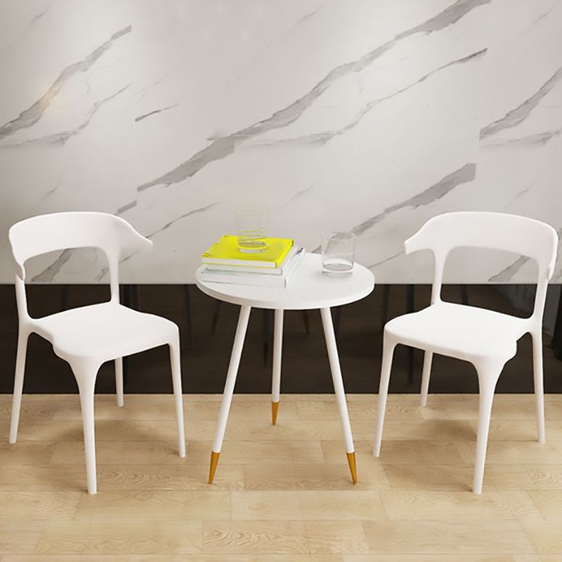 Contemporary Chair Dining Armless Chair for Kitchen with Plastic Legs Clearhalo 'Dining Chairs' 'Dining Tables & Seating' 'dining_chair' 'furn' 'furn_dining_chair' 'Furniture' 'furniture_dining_chair' 'Kitchen & Dining Furniture' 1200x1200_f4c5752e-f94a-4509-b94c-d34c8245f560
