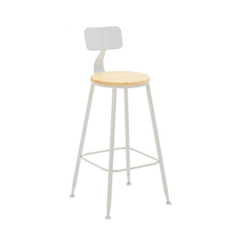 Contemporary Style Counter Stool Bar-height Bar Stool with Metal Base Clearhalo 'Bar Furniture' 'Bar Stools' 'bar_stools' 'furn' 'furn_bar_stools' 'Furniture' 'Kitchen & Dining Furniture' 1200x1200_f4c619b9-c410-469c-acd2-fb3867101633