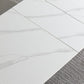 Rectangle Extendable Stone Dining Site Table Traditional Luxury 4 Legs Dinette Table Clearhalo ' dining_table' 'Dining Tables & Seating' 'Dining Tables' 'furn' 'furn_dining_table' 'Furniture' 'furniture_dining_table' 'Kitchen & Dining Furniture' 'kitchen&dining_furn' 'kitchen' 'kitchen_dining_table' 1200x1200_f4c62460-20ac-406f-82d7-16811ef469b3