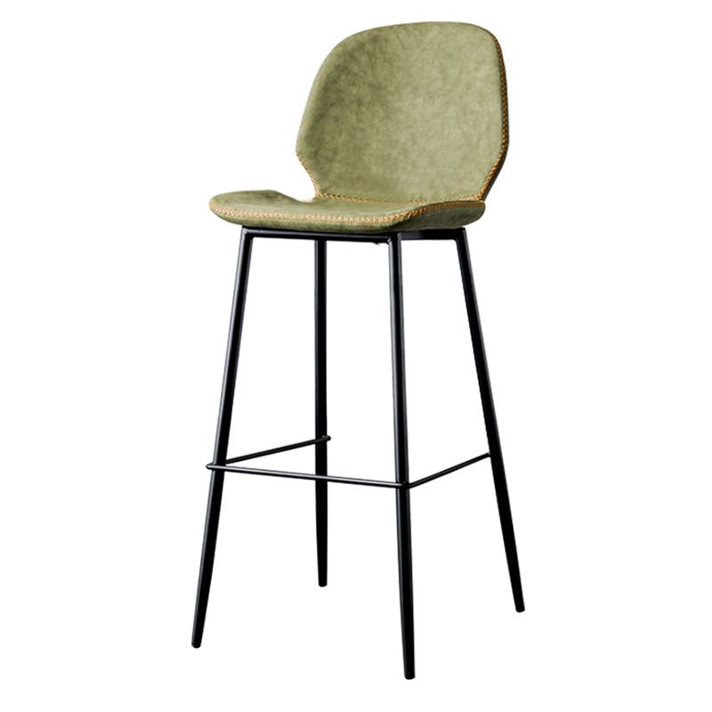 Contemporary Faux Leather Bar Stool 41.5" Indoor Barstool (Set of 2) Clearhalo 'Bar Furniture' 'Bar Stools' 'bar_stools' 'furn' 'furn_bar_stools' 'furniture_bar_stools' 'Kitchen & Dining Furniture' 'kitchen&dining_furn' 'kitchen' 'kitchen_furn' Furniture' 1200x1200_f4c754e5-c5ef-4c2a-816c-3e390902ee24