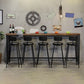 Industrial Bar Table Set 1/4/6/11 Pieces Solid Wood Pub Dining Set for Indoor Clearhalo 'Bar Furniture' 'furn' 'furn_home_bar_bar_sets' 'Furniture' 'Home Bars & Bar Sets' 'home_bar_bar_sets' 'Kitchen & Dining Furniture' 1200x1200_f4c7e5ec-bf38-45e4-b350-6ad1bb69be80