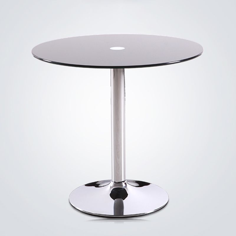 Modern Round Dining Room Table Tempered Glass Table with Tulip Base for Dining Room Clearhalo ' dining_table' 'Dining Tables & Seating' 'Dining Tables' 'furn' 'furn_dining_table' 'Furniture' 'furniture_dining_table' 'Kitchen & Dining Furniture' 'kitchen&dining_furn' 'kitchen' 'kitchen_dining_table' 1200x1200_f4c9577c-d727-4a7d-9daf-03144509a3c5