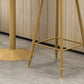 Metal Contemporary Pub Table Set 1/2/3/4 Pieces Bar Set with Upholstered Stools
