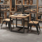 Industrial Solid Wood Dinner Room Kitchen Table Brown Square Table with Black Frame for Dinning Room Clearhalo ' dining_table' 'Dining Tables & Seating' 'Dining Tables' 'furn' 'furn_dining_table' 'Furniture' 'furniture_dining_table' 'Kitchen & Dining Furniture' 'kitchen&dining_furn' 'kitchen' 'kitchen_dining_table' 1200x1200_f4cbaa71-e820-4ea2-822e-294bceb8b761