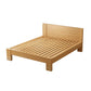 Scandinavisch houten paneel standaard bed met rechthoekig hoofdeinde