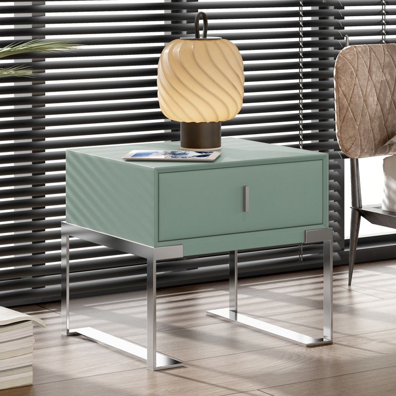 Modernismo de almacenamiento de la mesa de almacenamiento de la noche de la cama de madera con cajón