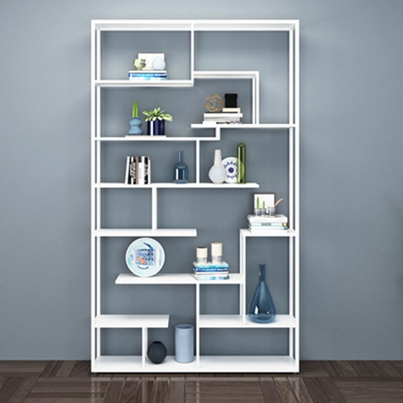 Metal Open Etagere Bookshelf Vertical Urban Bookcase for Living Room Clearhalo 'Bookcases' 'furn' 'furn_bookcases' 'Furniture' 'furniture_bookcases' 'Office Furniture' 1200x1200_f4ceab29-1881-4c0c-abfb-cfa509aaba67