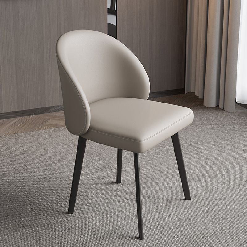 Contemporary Kitchen Dining Side Chair Leather Dining Chairs Clearhalo 'Dining Chairs' 'Dining Tables & Seating' 'dining_chair' 'furn' 'furn_dining_chair' 'Furniture' 'Kitchen & Dining Furniture' 1200x1200_f4ceee0a-3dfe-4122-bace-e168790e88b8