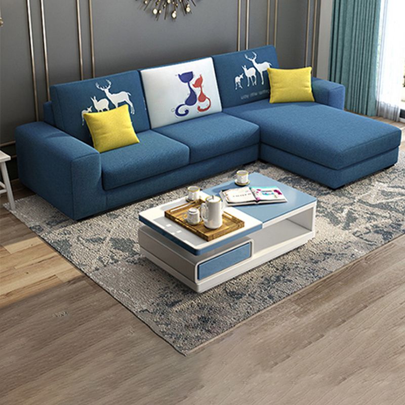 Removable Cushions Sectionals 27.56"High Square Arm Sectionals with Chaise Clearhalo 'furn' 'furn_sectionals' 'Furniture' 'furniture_sectionals' 'kitchen' 'kitchen_sectionals' 'Living Room Furniture' 'Sectionals' 1200x1200_f4cf9688-b68c-4290-bfd5-9f3867f908eb