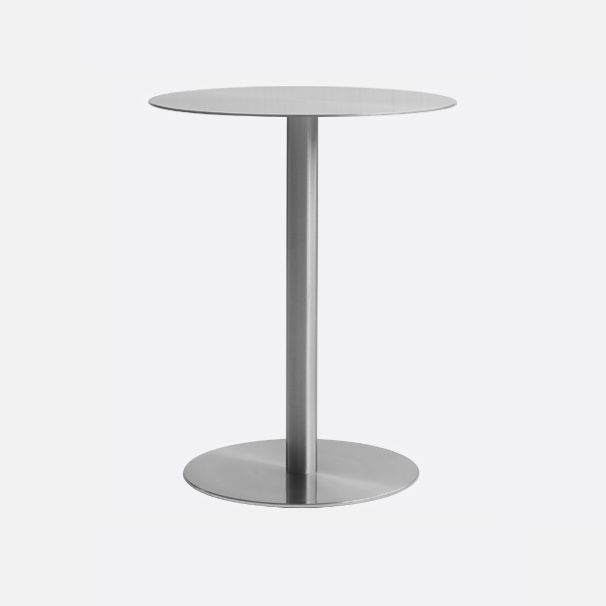 Metal Industrial Dining Table Stainless Steel Top Table with Pedestal Base Clearhalo ' dining_table' 'Dining Tables & Seating' 'Dining Tables' 'furn' 'furn_dining_table' 'Furniture' 'furniture_dining_table' 'Kitchen & Dining Furniture' 'kitchen&dining_furn' 'kitchen' 'kitchen_dining_table' 1200x1200_f4cfb9fb-fce2-4d93-a391-df65fc984b50