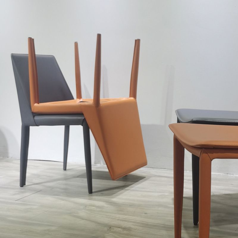 Contemporary Dining Room Chair Faux Leather Dining Chair for Home Clearhalo 'Dining Chairs' 'Dining Tables & Seating' 'dining_chair' 'furn' 'furn_dining_chair' 'Furniture' 'Kitchen & Dining Furniture' 1200x1200_f4d15bba-a30b-4bae-be59-178ab65de651