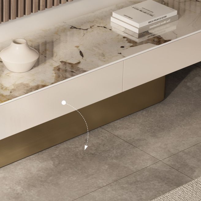 Glam No Distressing Slate Pedestal Coffee Or End Table with Drawer Clearhalo 'Coffee & Accent Tables' 'Coffee Tables' 'coffee_tables' 'furn' 'furn_coffee_tables' 'Furniture' 'Living Room Furniture' 1200x1200_f4d1c511-dce2-4115-a7a1-017867cf5706