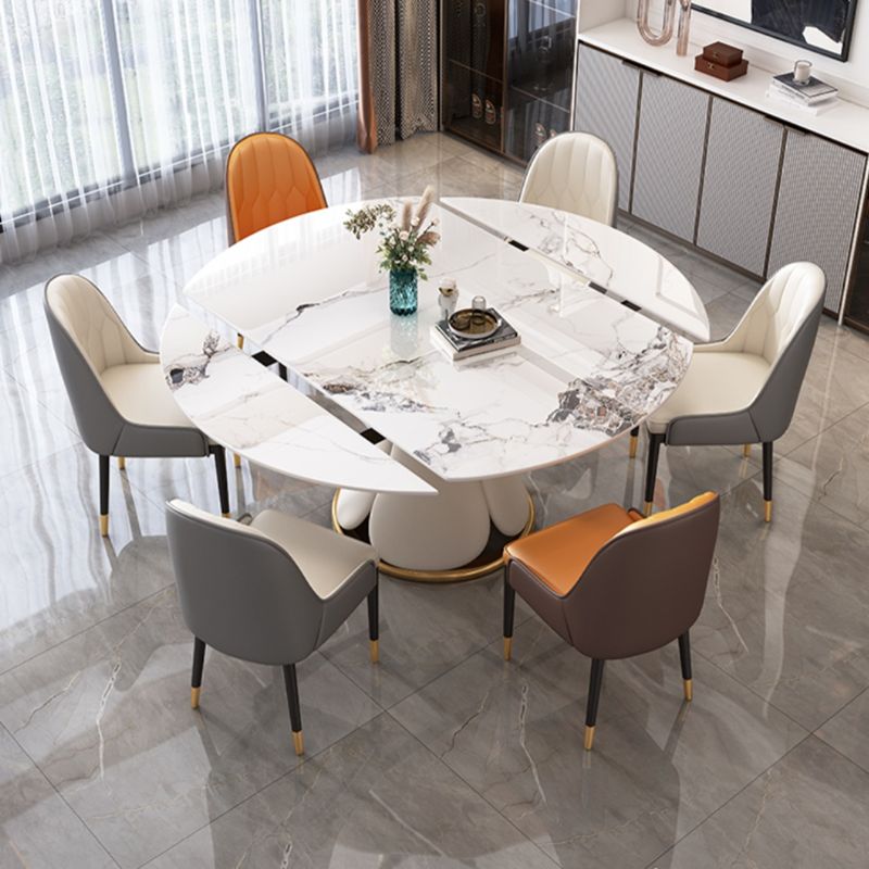 Tavolo da pranzo contemporaneo set da tavolo da pranzo 1/7 pezzi